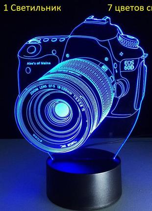 3d світильник, "фотоапарат", найкращі подарунки для подруги, к...