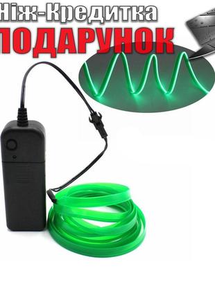 Светодиодная неоновая лента с контроллером Apluses 3 м Зеленый