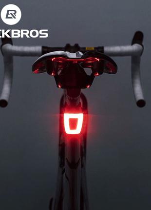 Задний велофонарь водонепроницаемый Rockbros на шлем, велофара...