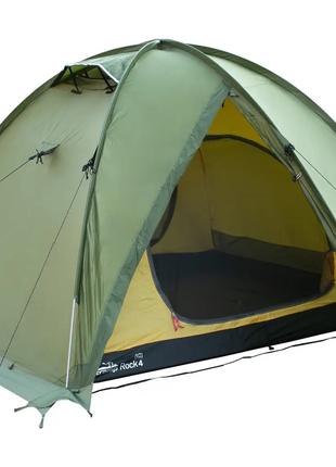 Экспедиционная трехместная палатка Tramp Rock 4 (v2) green UTR...