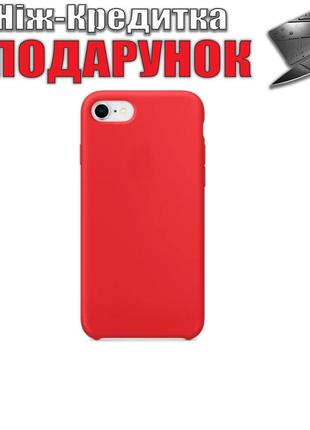 Чехол накладка для iPhone 8 силиконовая iPhone 8 Красный