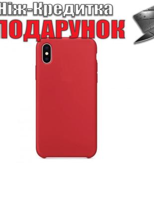 Чехол накладка для iPhone XS силиконовая iPhone XS Красный