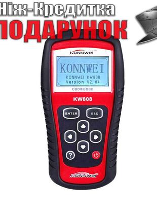 Диагностический сканер Konnwei KW808 автомобильный OBD II / EOBD