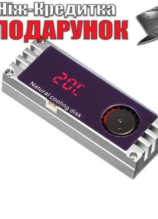 Радиатор для M2 2280 SSD NVMe с дисплеем температуры из алюмин...