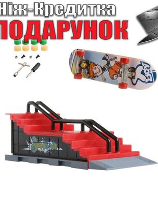 Мини трамплин с Фингербордом Tech Deck F Красный