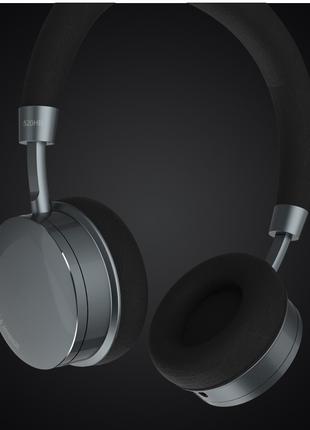 Навушники накладні безпровідні Bluetooth Remax RB-520HB темно-...