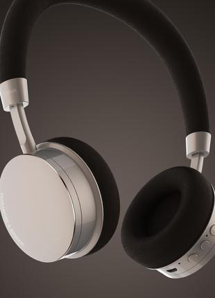 Навушники накладні безпровідні Bluetooth Remax RB-520HB срібні