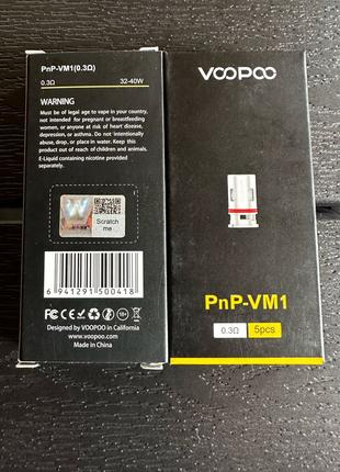 Випарник Voopoo PnP-VM1 0.3ohm 32-40w Original