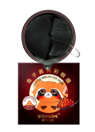Гидрогелевые патчи SERSANLOVE Caviar Bright Eye Mask 60 шт