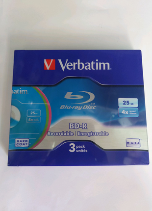 Диски BD-R Verbatim 25 Gb 4x 3 pcs