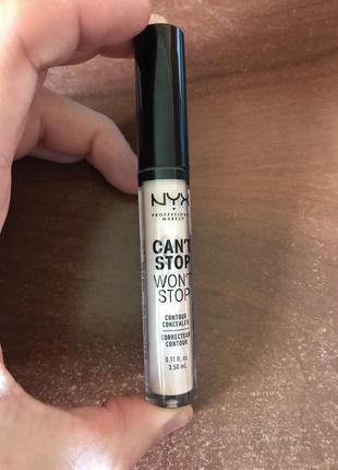 Nyx professional makeup can't stop won't stop concealer консилер