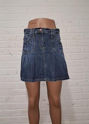 Джинсовая мини юбка на девочку рост 152-158