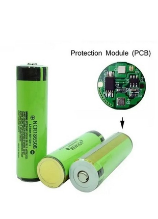 Акумулятор NCR18650B Panasonic 3400mAh із PCB платою захисту