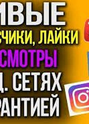 Раскрутка и продвижении Вашего профиля, группы, канала в соцсетях