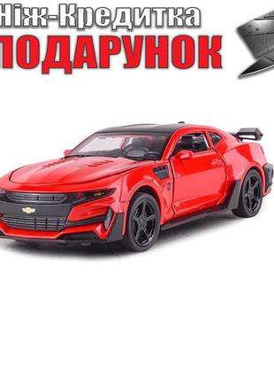 Модель гоночного автомобіля Chevrolet Camaro 1:32 металева Чер...