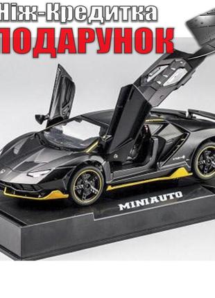 Модель автомобиля Lamborghini LP770 1:32 металлическая Черный