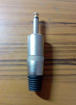 Штекер Jack 1/4" 6,3мм (Mono) -под 8-10мм кабель HQ