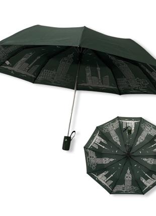 Женский зонт Toprain полуавтомат с узором изнутри на 10 спиц #...