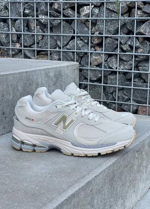 New Balance 2002R Bone Light Aluminum Leather