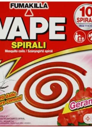 Vape spirali Fumakilla-Вапе спираль от комаров герань 10 штук ...