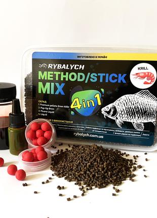 Method/Stick Mix Rybalych 4в1 Криль, 400гр(RYB-MSM006)
