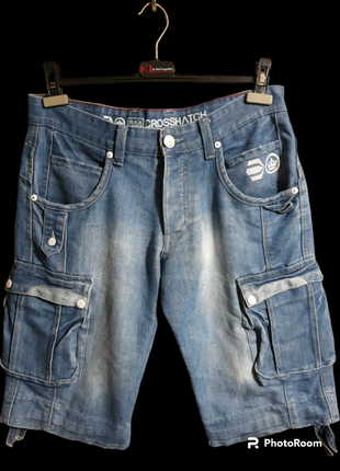 Стильные джинсовые шорты crosshatch