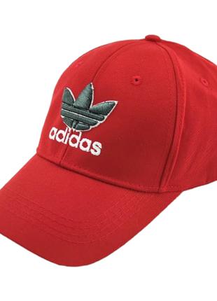 Кепка бейсболка мужская Adidas 56-60 размер катоновая красный ...