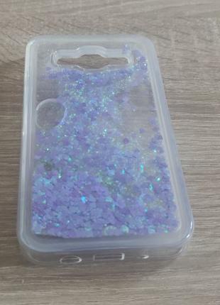 Чехол Glitter для Samsung Galaxy J5 2016/J510 бампер жидкий блеск