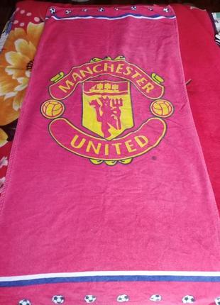 Полотенце с символикой fc manchester united