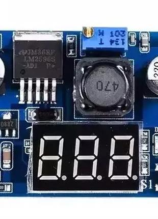 DC-DC Понижающий преобразователь LM2596 3A с LCD вольтметром