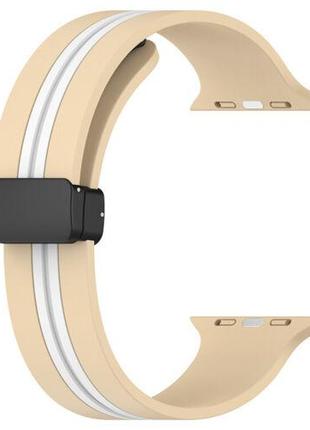 Силіконовий ремінець з магнітною застібкою для Apple Watch T/C...