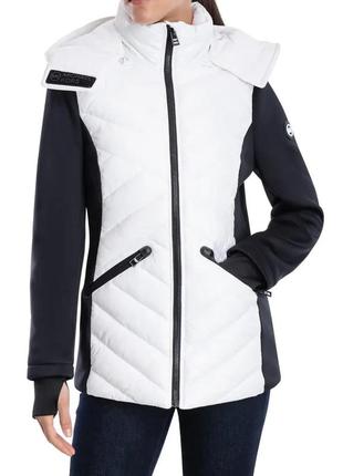 Весняна легка куртка вітровка біла чорна michael kors