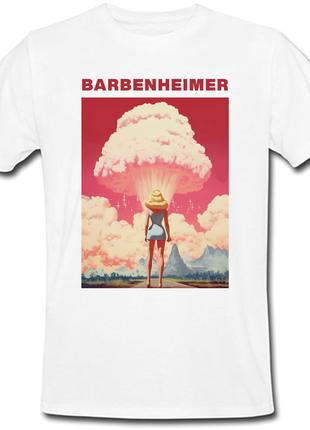 Футболка Barbenheimer - Barbie - Oppenheimer (белая)