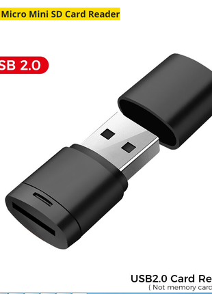 Картридер. USB Micro SD/TF Card Reader USB 2.0  512 Гб.