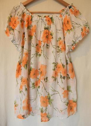 Ellen amber бавовняна літня блуза р.xxl/xxxl