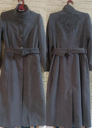 Демисезонное длинное женское пальто 46-48 размер