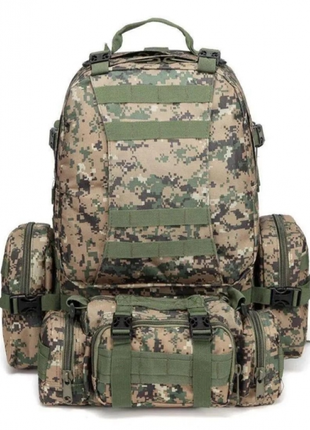 Рюкзак тактический военный с подсумками 55 л tactical backpack...