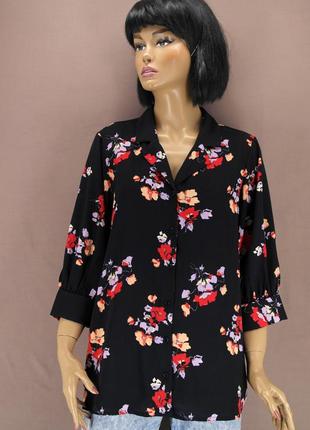 Брендовая красивая блузка "vero moda" с цветочным принтом. раз...