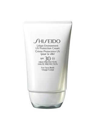 Shiseido urban environment uv protection cream plus spf30 увла...
