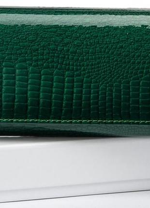 Женский кожаный кошелек sergio torretti зеленый