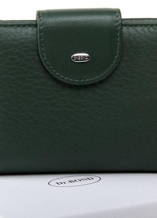 Женский кожаный кошелек dr.bond зеленый