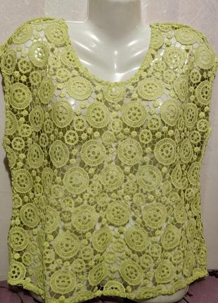 Блуза - накидка на платье (пог-55 см) 44
