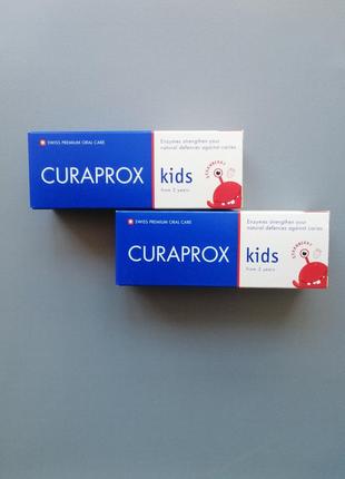 Зубна паста курапрокс curaprox дитяча з фтором 2+