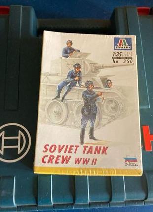 Збірна модель екіпажу Italeri Soviet Tank Crew WW II 1:35