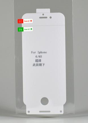 Защитная гидрогелевая плёнка на Iphone 6s для экрана