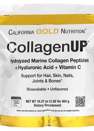 Морський колаген California Gold Nutrition CollagenUP гіалурон...