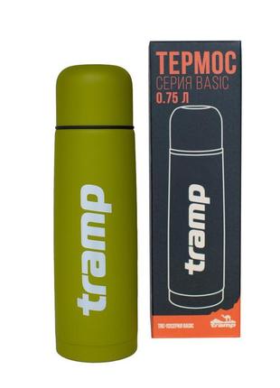 Термос tramp basic 0,75 л оливковий (trc-112-olive) (utrc-112-...