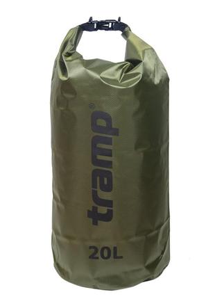 Гермомешок tramp pvc diamond rip-stop оливковый 20л