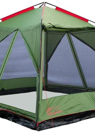 Палатка шатро туристична tramp lite bungalow зелена tlt-015.06