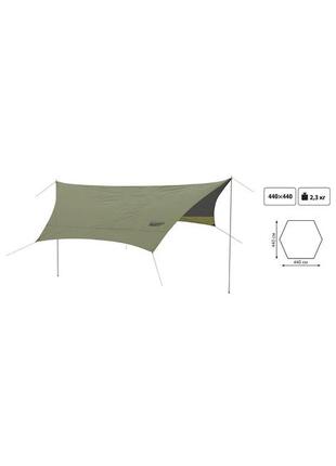 Тент туристический со стойками tramp lite tent зеленый (tlt-03...